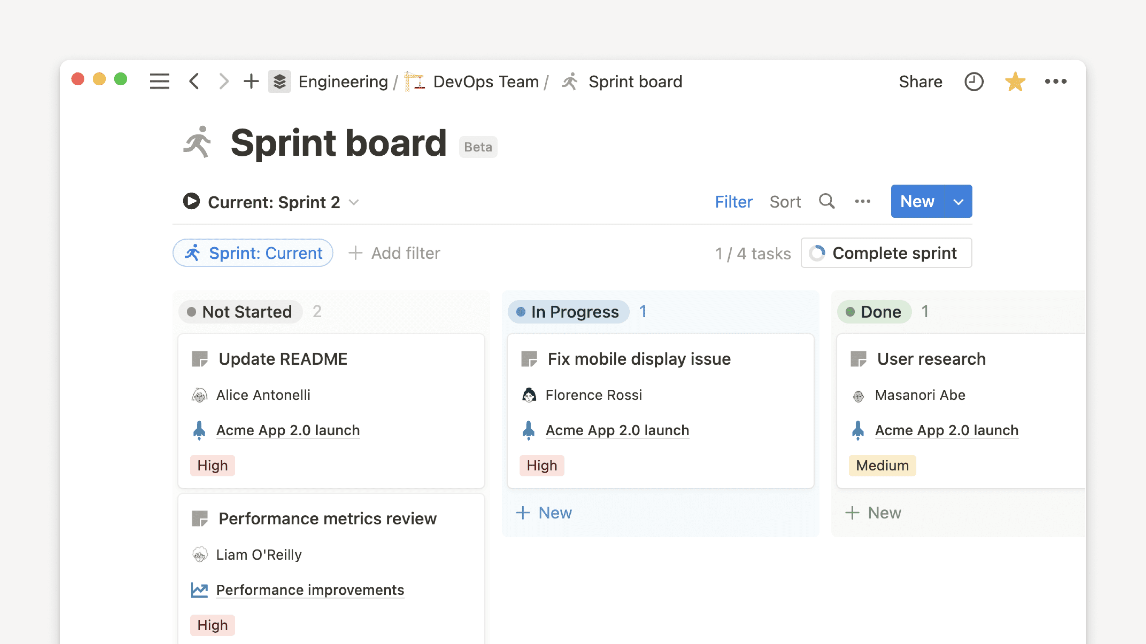 CA: Imagem principal Sprints