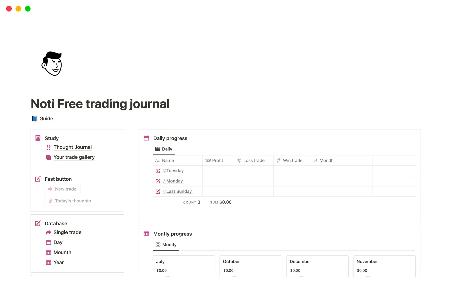 Imagem da coleção top-6-free-market-explorer-templates-in-notion