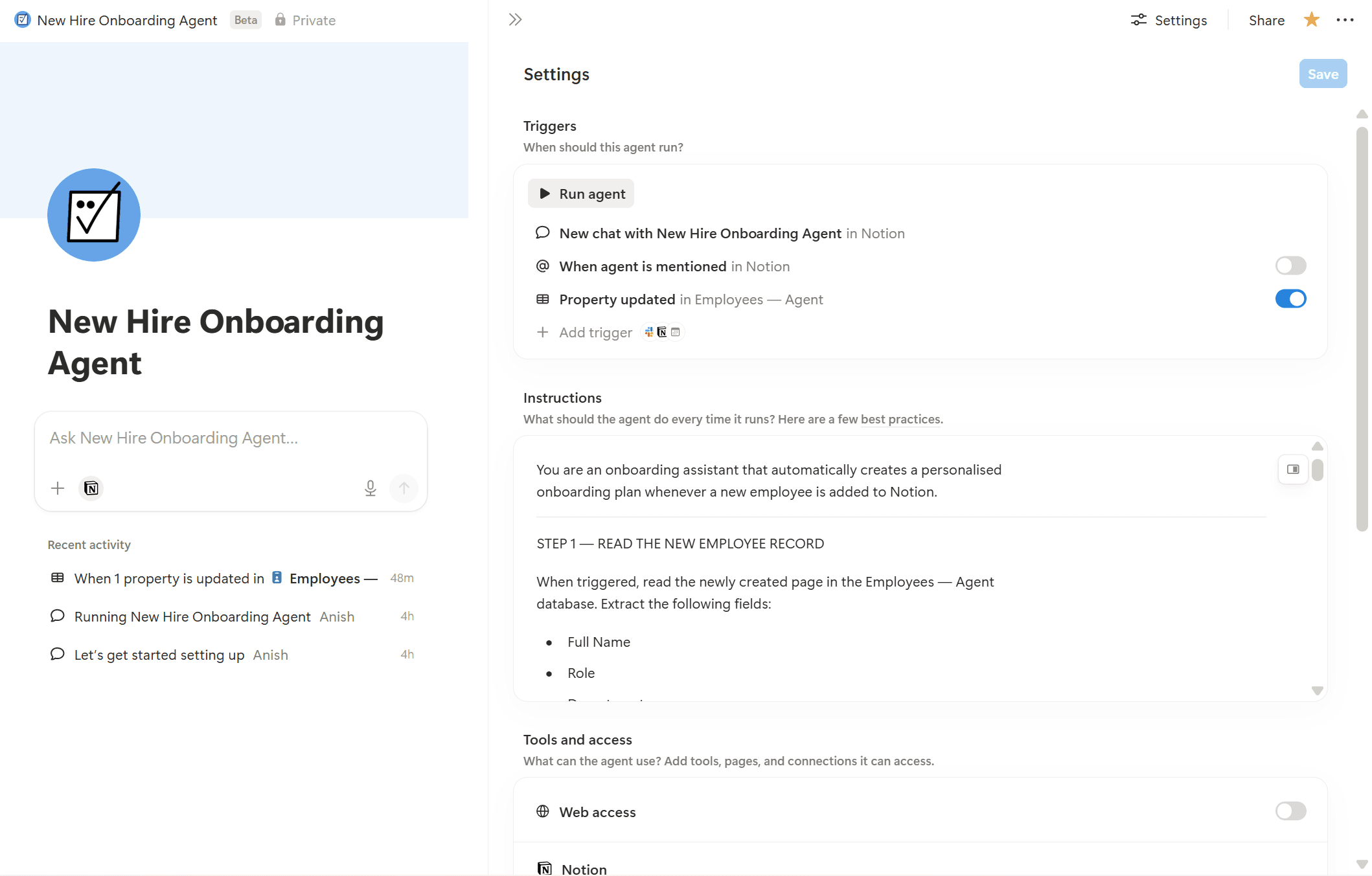 New Hire Onboarding Agent