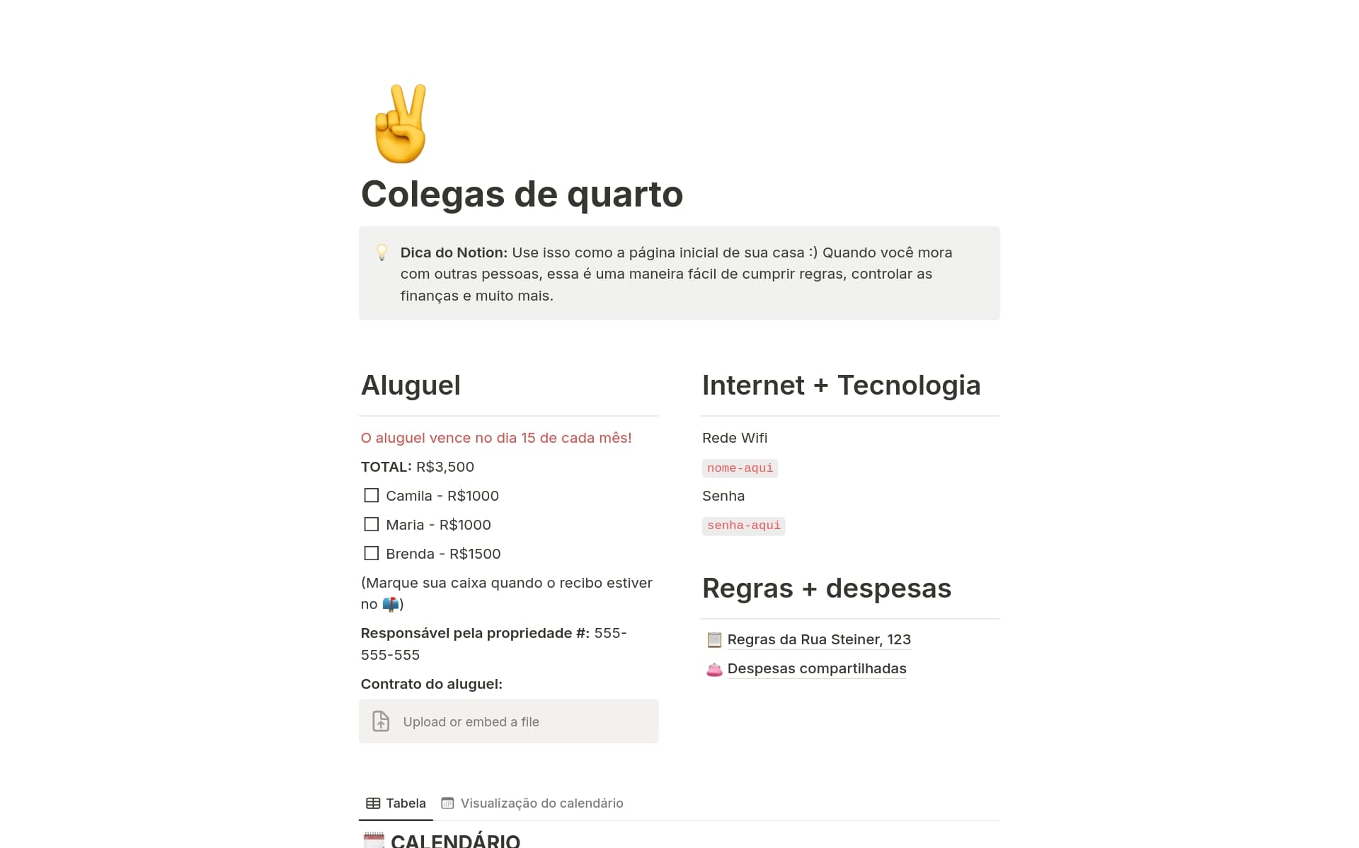 Imagem da coleção manage-roommate-life-with-notion